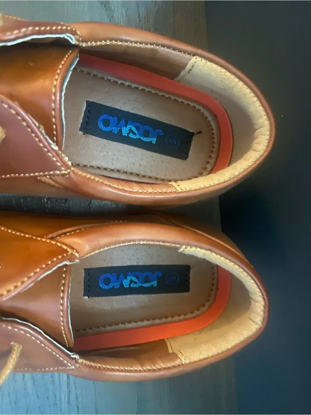 Classic Men's Brown Leather Derby Shoes